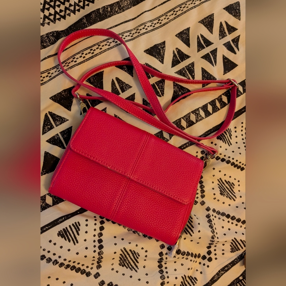 Thirty-One Bold Pink Crossbody Bag
